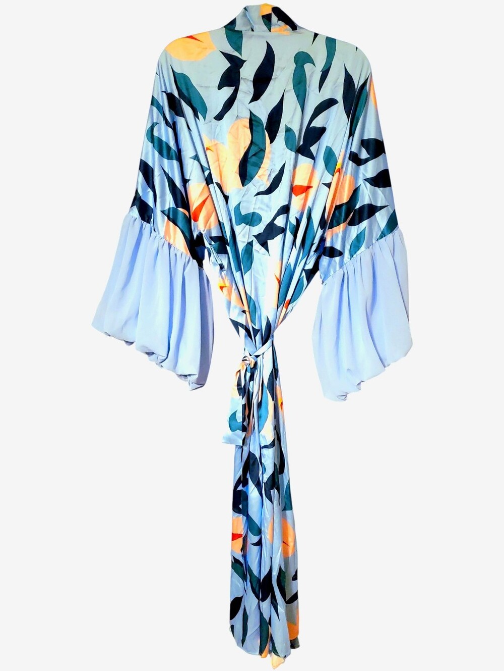 Glass Blue Long Robe - Picture 4 of 15